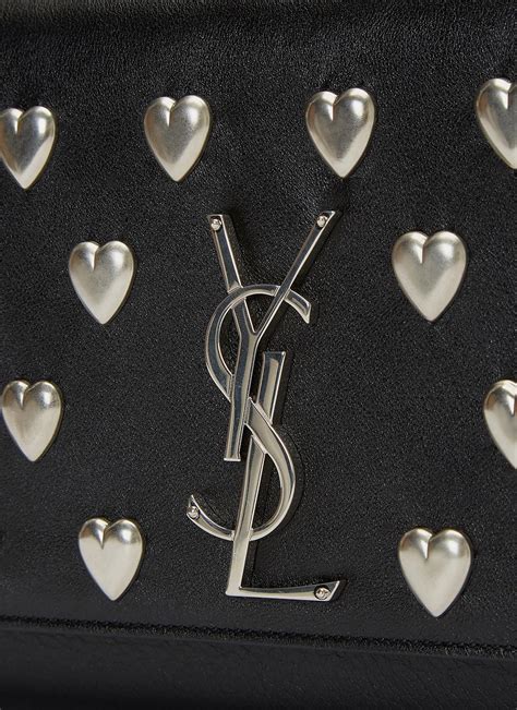 ysl heart studded bag|YSL pouch monogramme.